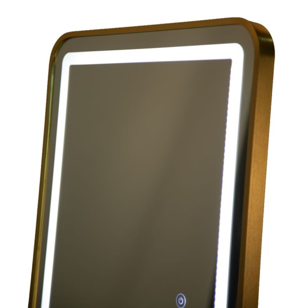 OGLINDA DE PODEA CU LED, SIMPLĂ, DREPTANGULARĂ, 50X3-38X160 CM (LUMINĂ 3 CULORI) 