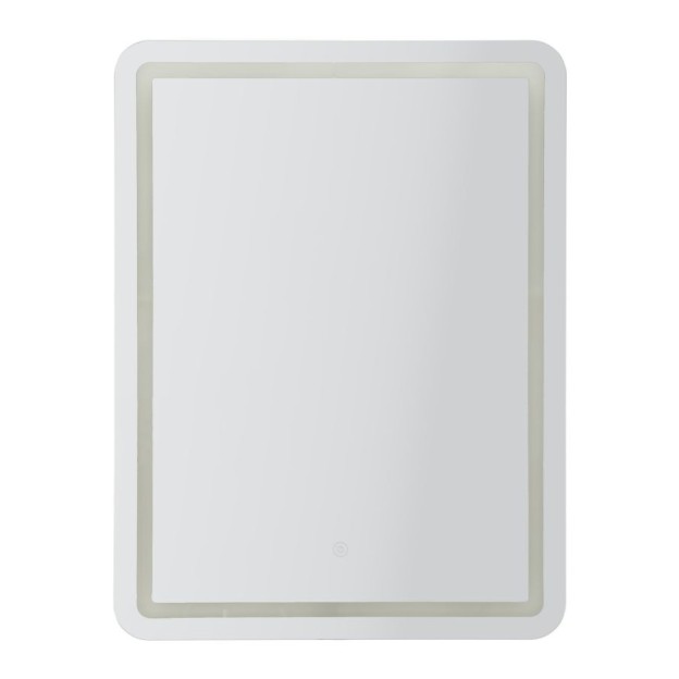 OGLINDA DE PERETE LED SIMPLĂ RECTANGULARĂ CM 60X3,5X80 (LUMINĂ 3 CULORI) 