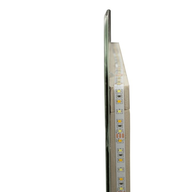 OGLINDA DE PERETE LED SIMPLĂ RECTANGULARĂ CM 60X3,5X80 (LUMINĂ 3 CULORI) 