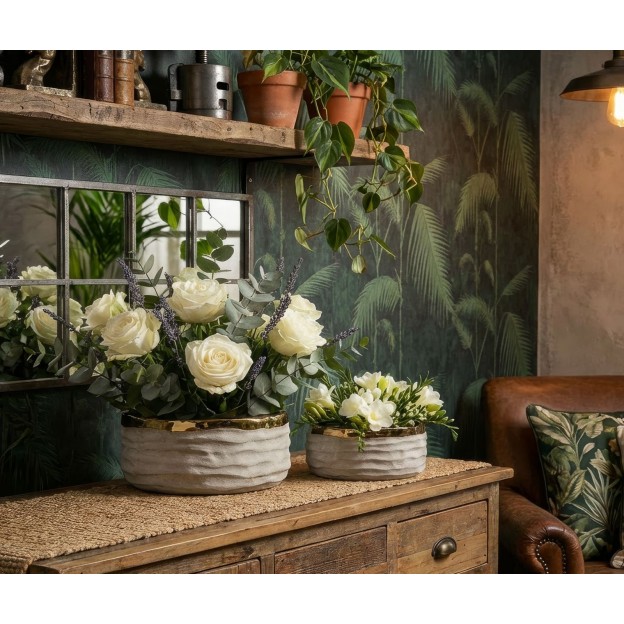 SET 2 VASE LIMA CU GHIOANE JOS Ø 22,5X10,5-18X8,5 