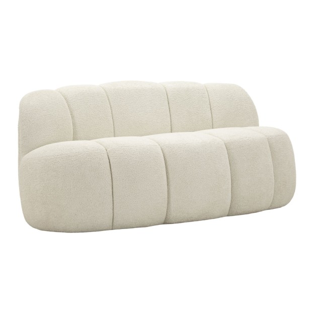 Canapea Ball cu 2 locuri, albă, 145x80x69 cm 