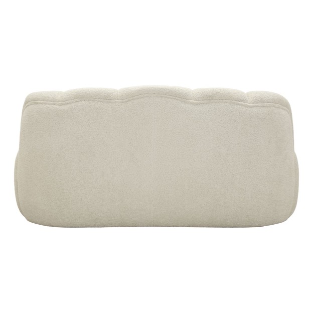 Canapea Ball cu 2 locuri, albă, 145x80x69 cm 