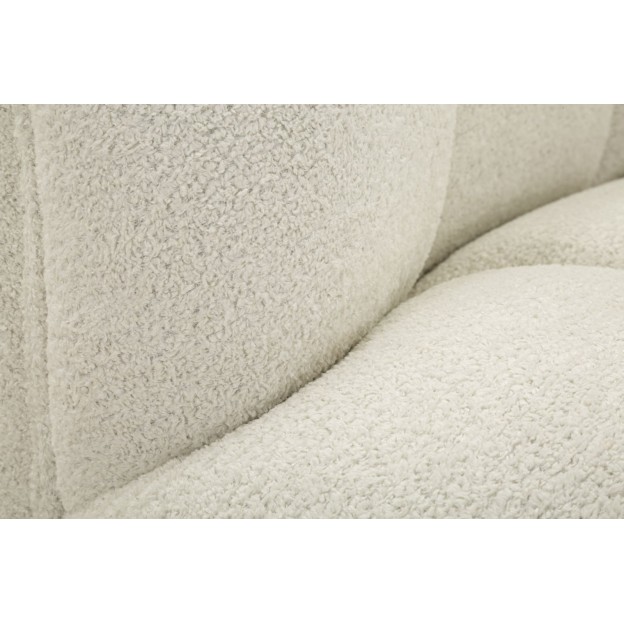 Canapea Ball cu 2 locuri, albă, 145x80x69 cm 