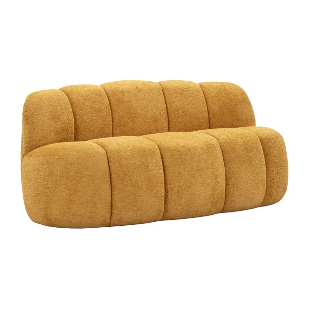 CANAPEA BALL CU 2 LOCURI, MUȘTAR, CM 145X80X69 