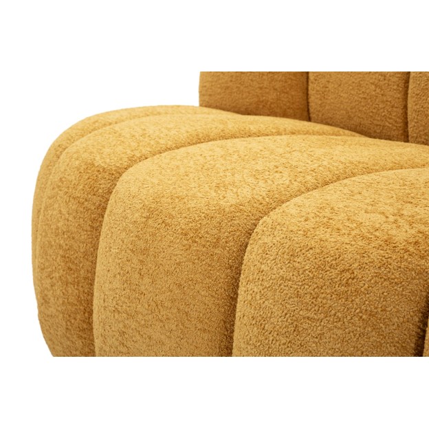 CANAPEA BALL CU 2 LOCURI, MUȘTAR, CM 145X80X69 