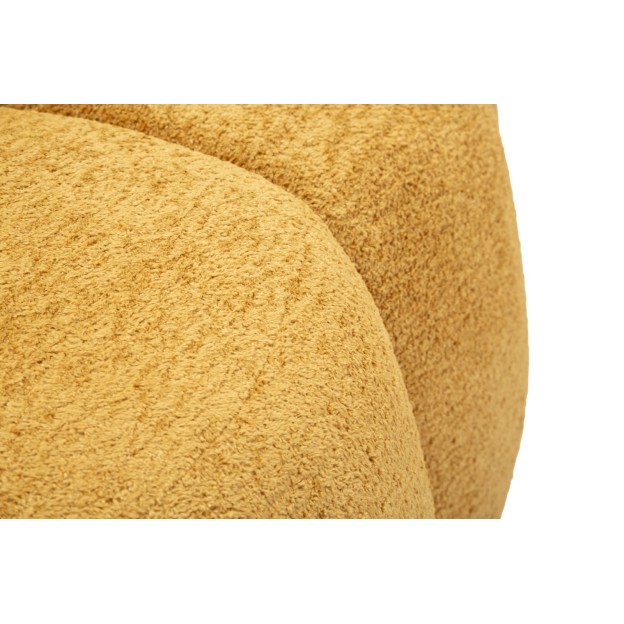 CANAPEA BALL CU 2 LOCURI, MUȘTAR, CM 145X80X69 