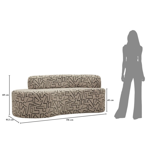 CANAPEA NAIROBI 176X91,5X69 CM 