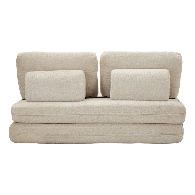 CANAPEA/PAT FASTER ALB CM 150X100X80 (COMPRESAT - DIMENSIUNE PAT CM 213X150X18) 