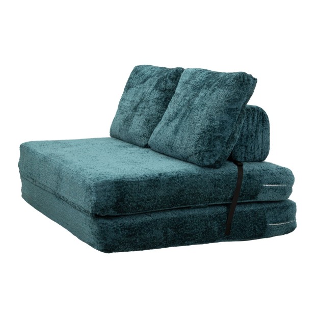 CANAPEA/PAT FASTER TURCOAZĂ CM 150X100X80 (COMPRESAT - DIMENSIUNE PAT CM 213X150X18) 