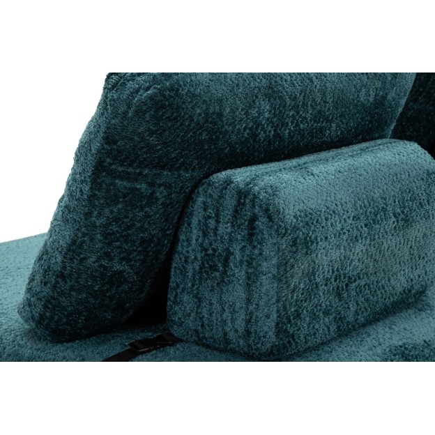 CANAPEA/PAT FASTER TURCOAZĂ CM 150X100X80 (COMPRESAT - DIMENSIUNE PAT CM 213X150X18) 