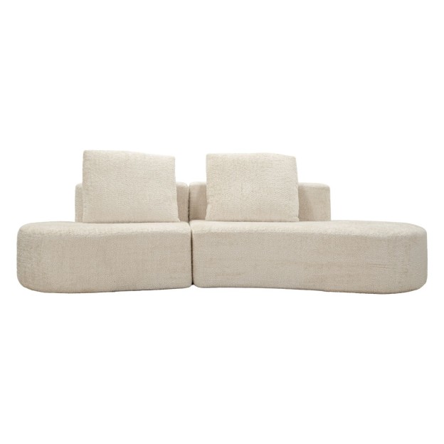 CANAPEA INSULĂ ALBĂ CM 238X92X78 (COMPRESS) 