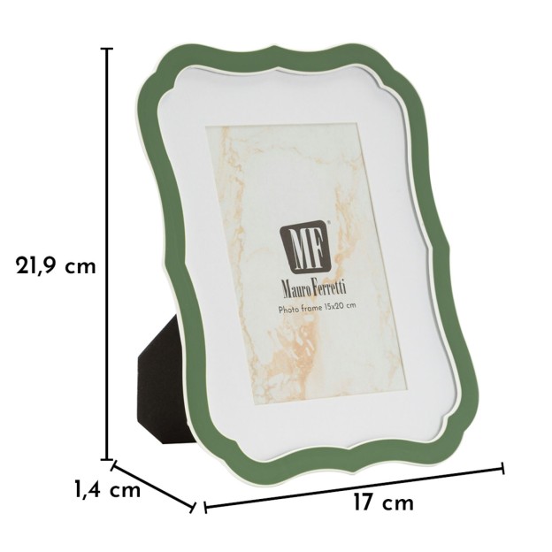 RAMĂ FOTO MARGOT VERDE CM 17X1,4X21,9 (DIMENSIUNE INTERIOARĂ CM 15X20) 