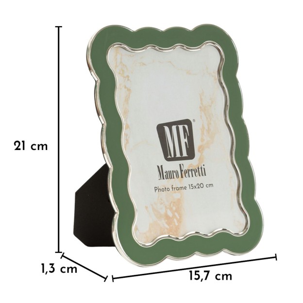 RAMĂ FOTO CHARLOTTE VERDE CM 15,7X1,3X21,10 (DIMENSIUNE INTERIOARĂ CM 12,5X17,5) 