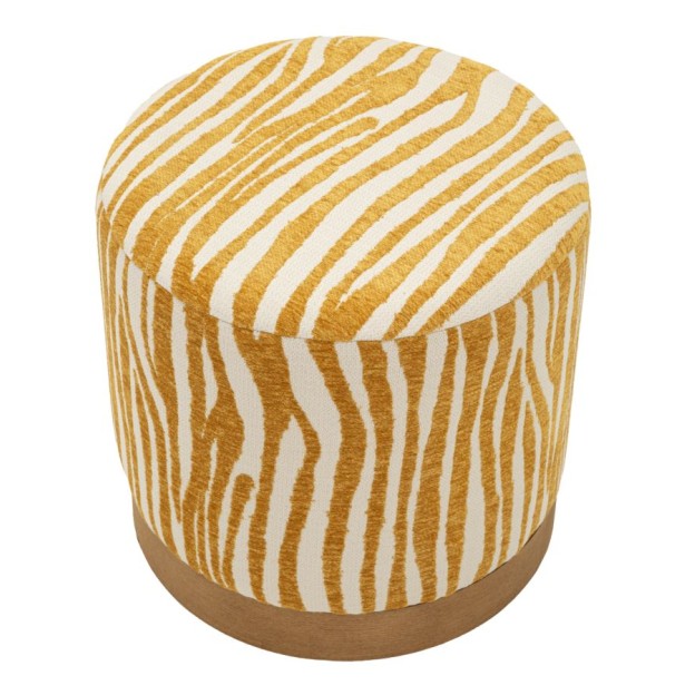 SAVANA POUF MUSTARD CM Ø 40X40 
