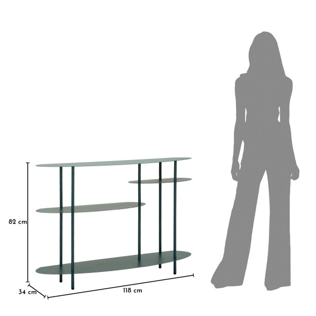 CONSOLĂ SATURN PLUS DOVE TEAL CM 118X34X82 