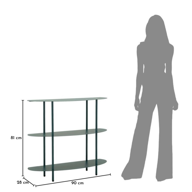 CONSOLĂ SATURN DOVE TEAL CM 90X28XX81 
