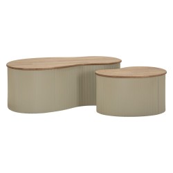 SET DE MĂSUȚĂ DE CAFEA FRANKFURT ALB 2 BUCĂȚI CM 87X53X32-50X35X28