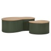 SET DE MĂSUȚĂ DE CAFEA FRANKFURT VERDE 2 BUCĂȚI CM 87X53X32-50X35X28 
