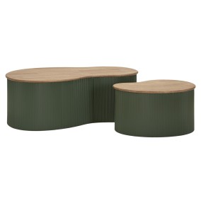 SET DE MĂSUȚĂ DE CAFEA FRANKFURT VERDE 2 BUCĂȚI CM 87X53X32-50X35X28