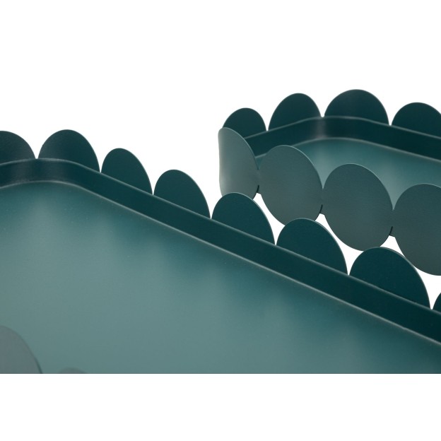 TAVĂ SATURN DREPT. TURCHIU SET 2 BUCĂȚI CM 40X16,5X4,5-29X12X4,5