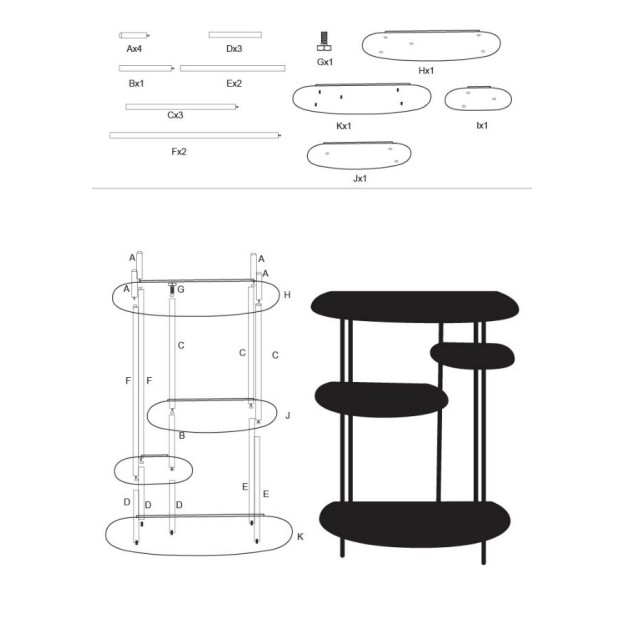 CONSOLĂ SATURN PLUS DOVE TEAL CM 118X34X82 
