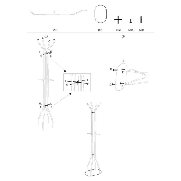 SATURN SUSȚINE HAINE TURCHIE CM 45X28X178 