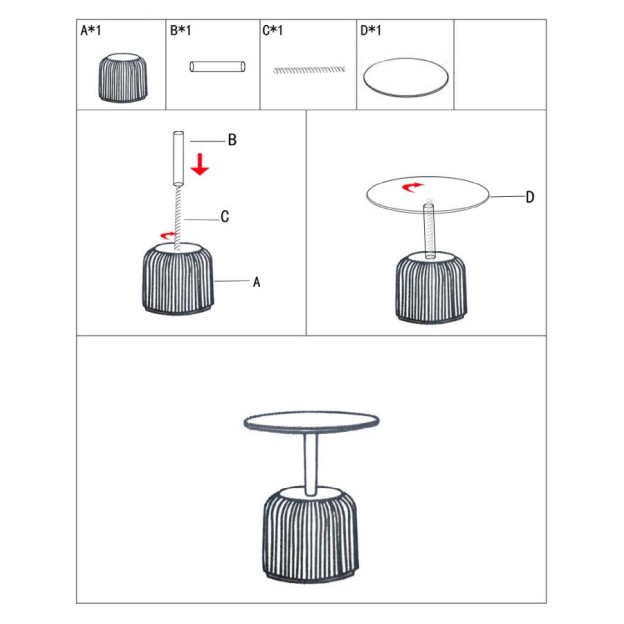 MĂSUȚĂ DE CAP EGLE ALBĂ CM Ø 40X55 