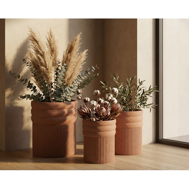 SET 3 GHIVECE COLOMBIA PENTRU EXTERIOR Ø 41,5X50-36X45-30,5X39,5 (GAURĂ Ø27-32-37) 