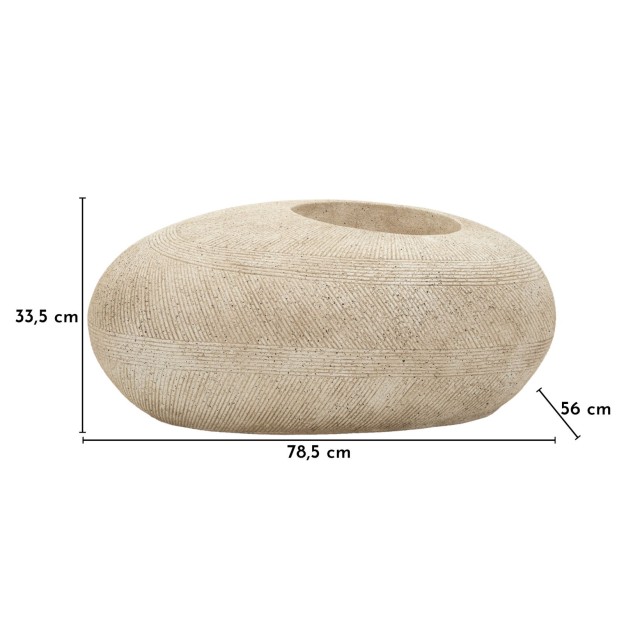 SUPORT VAZĂ DIN PIATRĂ CM 78,5X56X33,5 (GAURĂ CM Ø 28) 