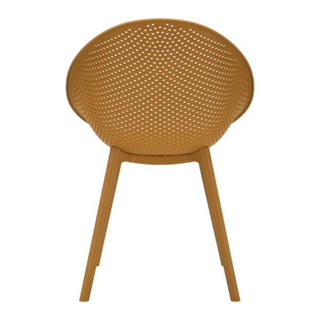 SET SCAUNE IBIZA MUȘTAR 2 BUCĂȚI CM 59X59X83 (ÎNĂLȚIME ȘEZUT CM 45) 