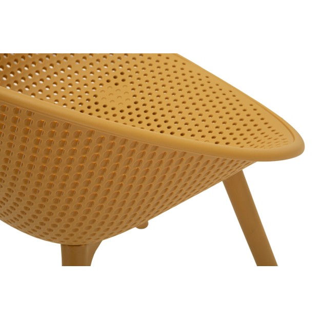 SET SCAUNE IBIZA MUȘTAR 2 BUCĂȚI CM 59X59X83 (ÎNĂLȚIME ȘEZUT CM 45) 