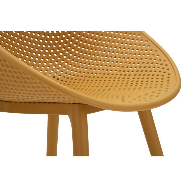 SET SCAUNE IBIZA MUȘTAR 2 BUCĂȚI CM 59X59X83 (ÎNĂLȚIME ȘEZUT CM 45) 