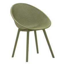 SET SCAUNE IBIZA VERDE 2 BUCĂȚI CM 59X59X83 (ÎNĂLȚIME ȘEZUT CM 45)