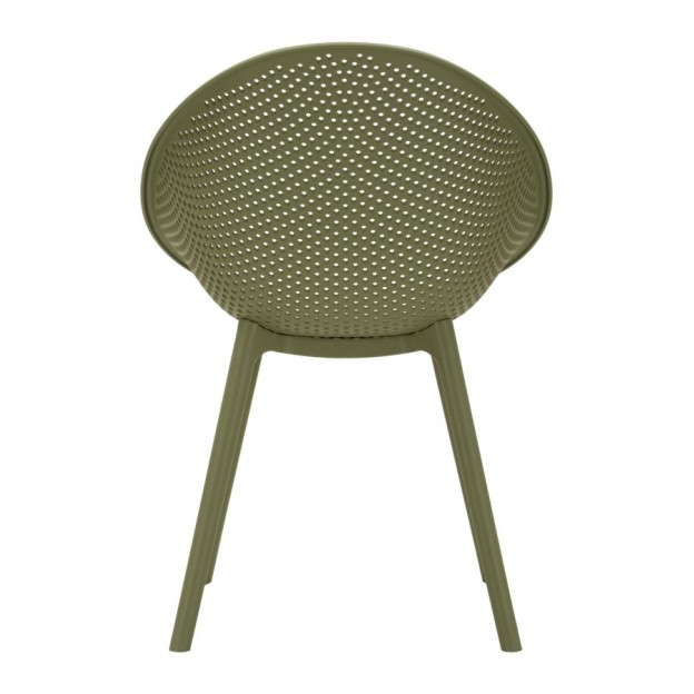 SET SCAUNE IBIZA VERDE 2 BUCĂȚI CM 59X59X83 (ÎNĂLȚIME ȘEZUT CM 45) 