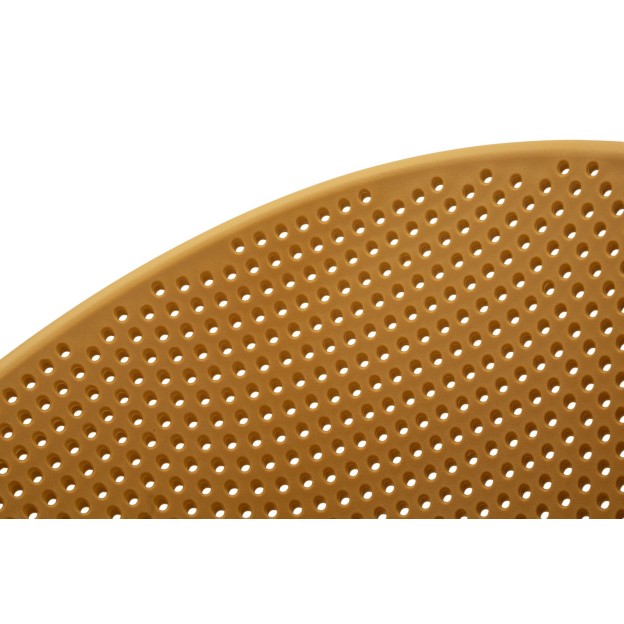 SET SCAUNE DE BAR IBIZA MUȘTAR 2 BUCĂȚI CM 50X50X98 (ÎNĂLȚIME ȘEZUT CM 75) 