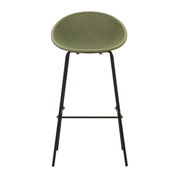 SET SCAUNE DE BAR IBIZA VERDE 2 BUCĂȚI CM 50X50X98 (ÎNĂLȚIME ȘEZUT CM 75) 