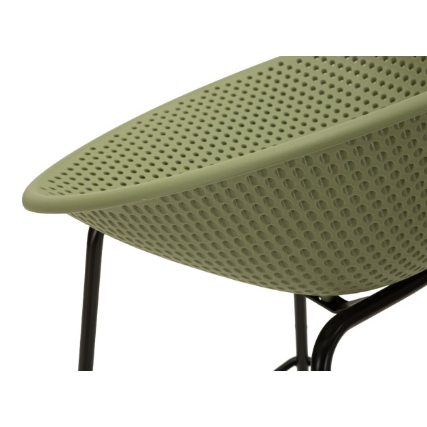 SET SCAUNE DE BAR IBIZA VERDE 2 BUCĂȚI CM 50X50X98 (ÎNĂLȚIME ȘEZUT CM 75) 