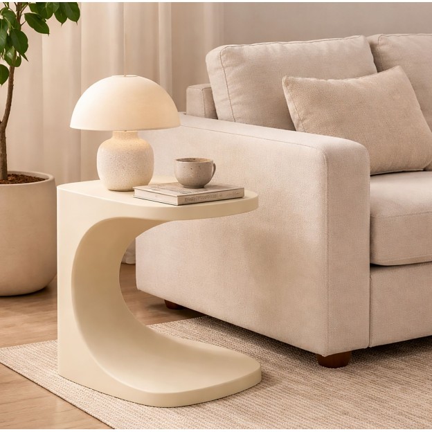 MĂSUȚĂ DE CAP IBIZA ALBĂ CM 42X42X52 