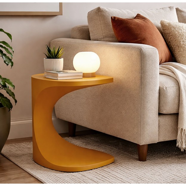 MĂSUȚĂ IBIZA MUȘTAR CM 42X42X52 