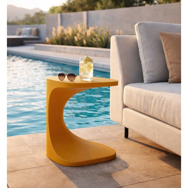 MĂSUȚĂ IBIZA MUȘTAR CM 42X42X52 