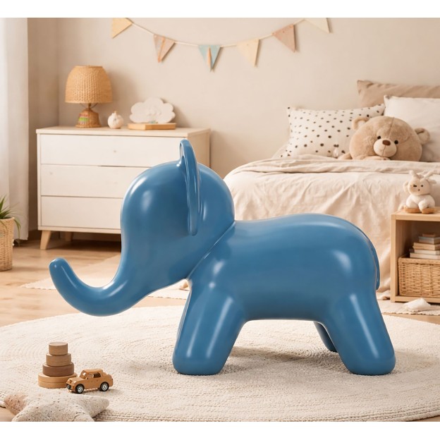 SCAUN ALBASTRU ELEFANT CM 86X46X56 