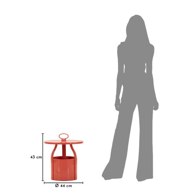 MĂSUȚĂ IRIS ROȘIE CM Ø 44X43 