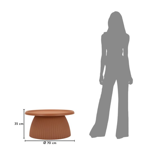 MĂSUȚĂ DE CAFEA GEAX ROȘIE CM Ø 70X35 