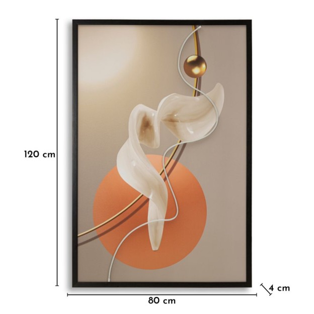 IMPRIMARE PE PÂNZĂ CU REZUMAT LED -A- CM 80X4X120 