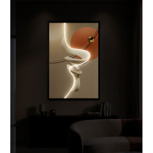 IMPRIMARE PE PÂNZĂ CU REZUMAT LED -B- CM 80X4X120 