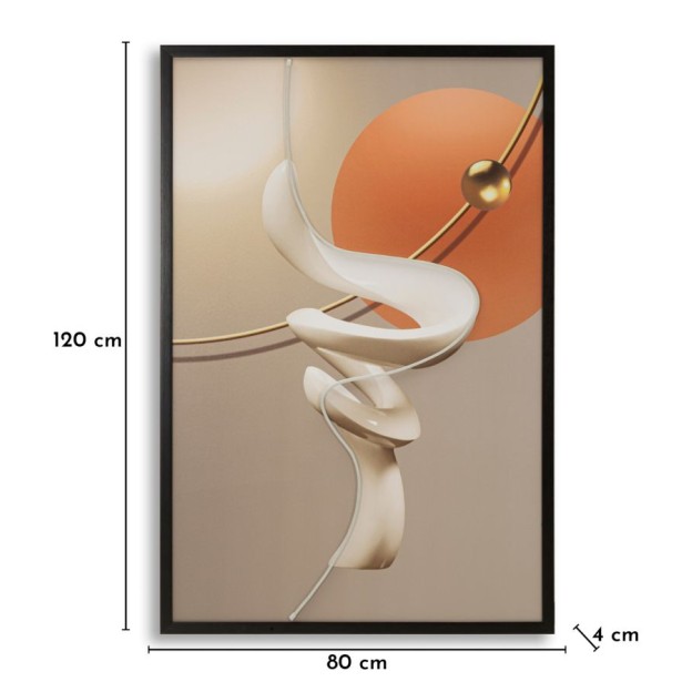 IMPRIMARE PE PÂNZĂ CU REZUMAT LED -B- CM 80X4X120 