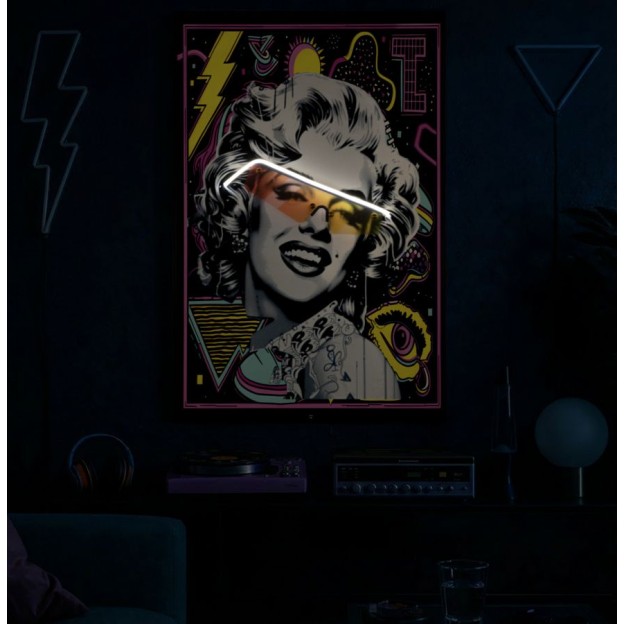 IMPRIMARE PE PÂNZĂ CU LED MARILIN CM 60X3,5X90 (APLICARE ACRILICĂ 3D) 