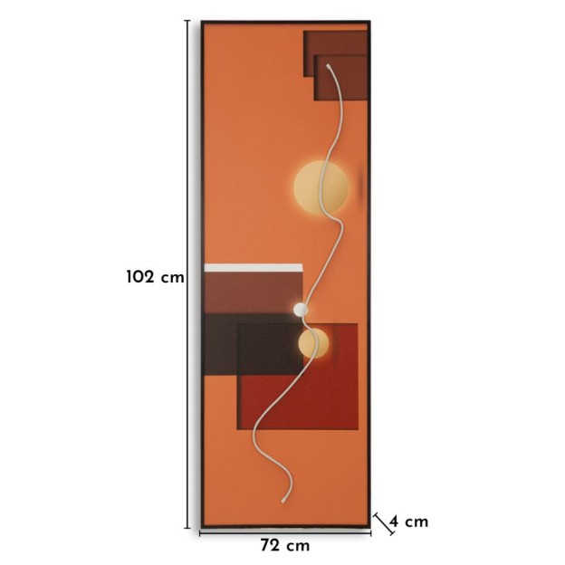 IMPRIMARE PE PÂNZĂ CU REZUMAT LED CM 150X3,5X50 