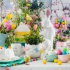 Compoziție florală-ouă de Paște RIBBON EGG