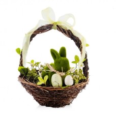 Compoziție florală-iepuraș de Paște VERTOS BASKET